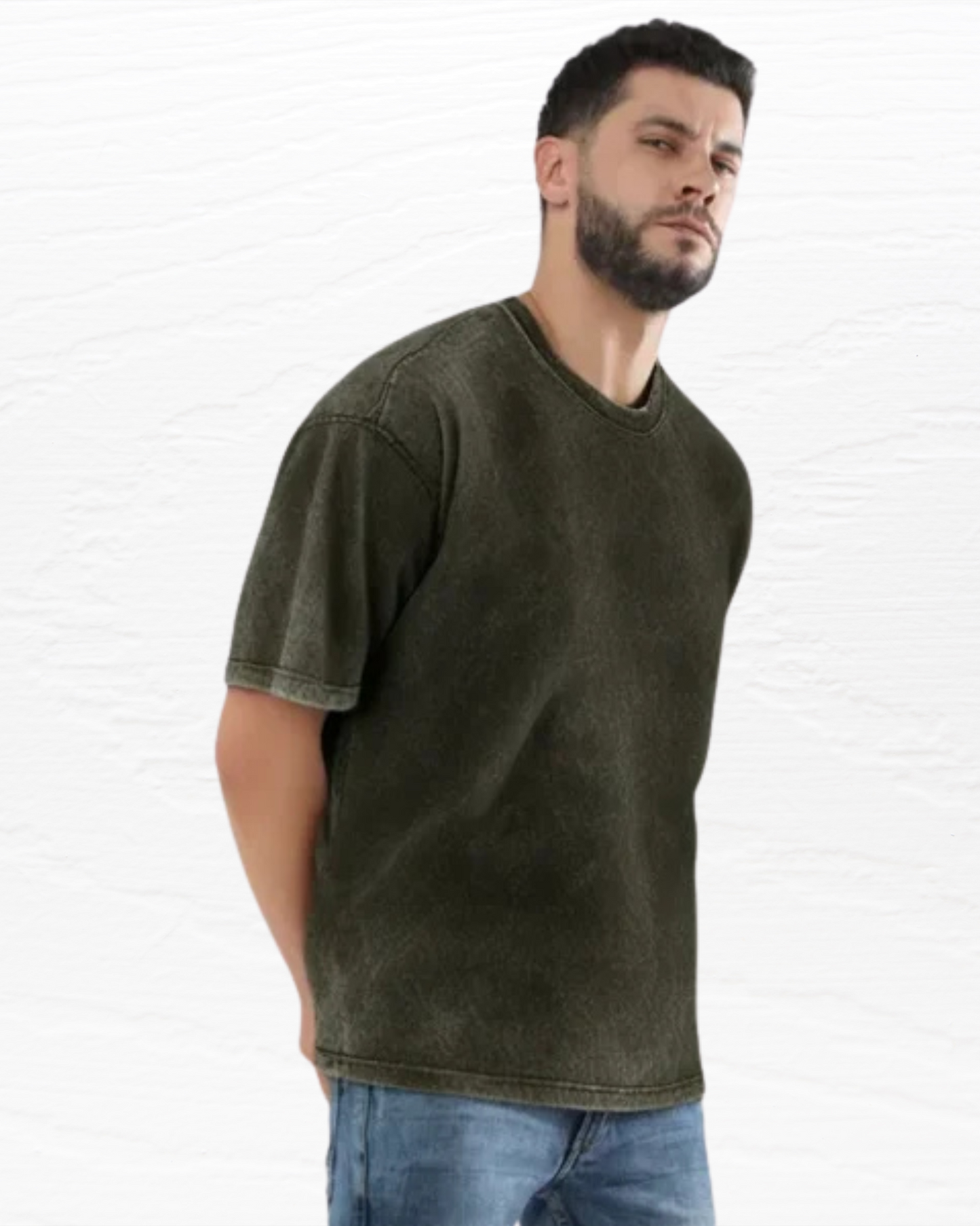Acid Wash Unisex Oversized Tee