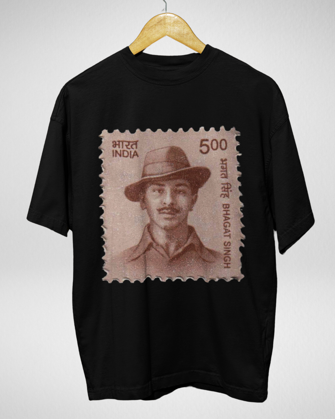 Bhagat Singh Unisex Oversized Front Print T-Shirt