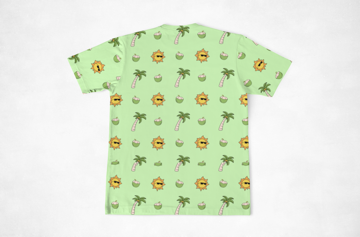 Green Beach Men's Classic All Over Print T-Shirt