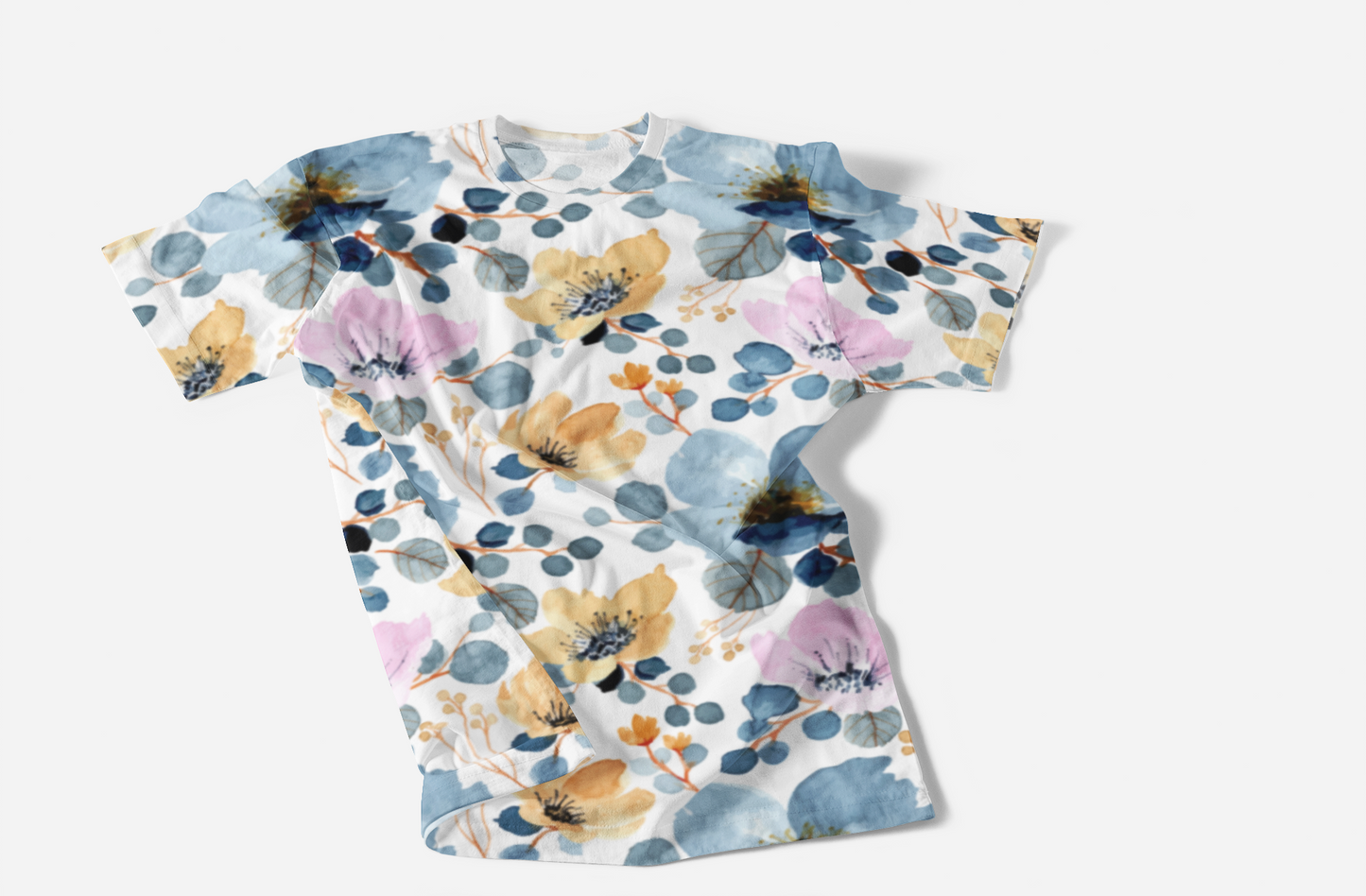 Floral Pastel Men's Classic All Over Print T-Shirt