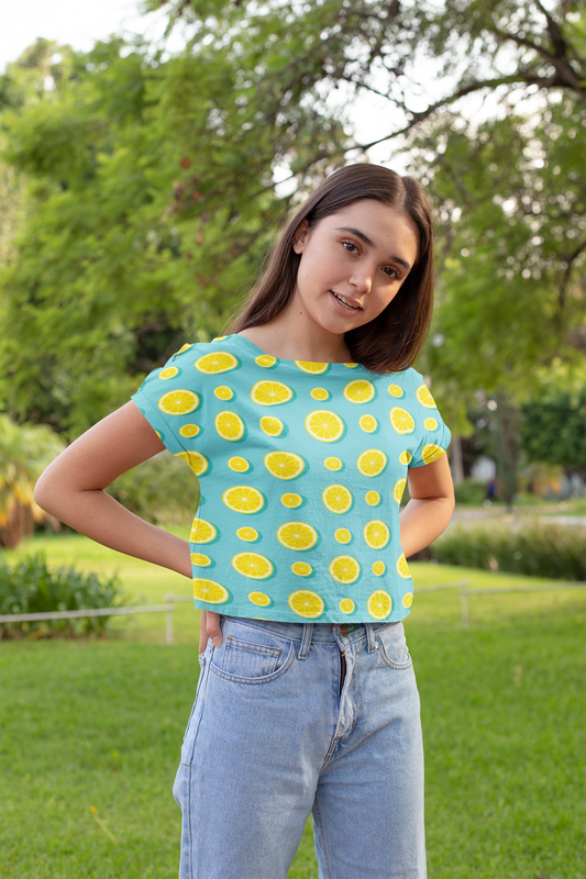 Lemon Slice Women's Crop Top