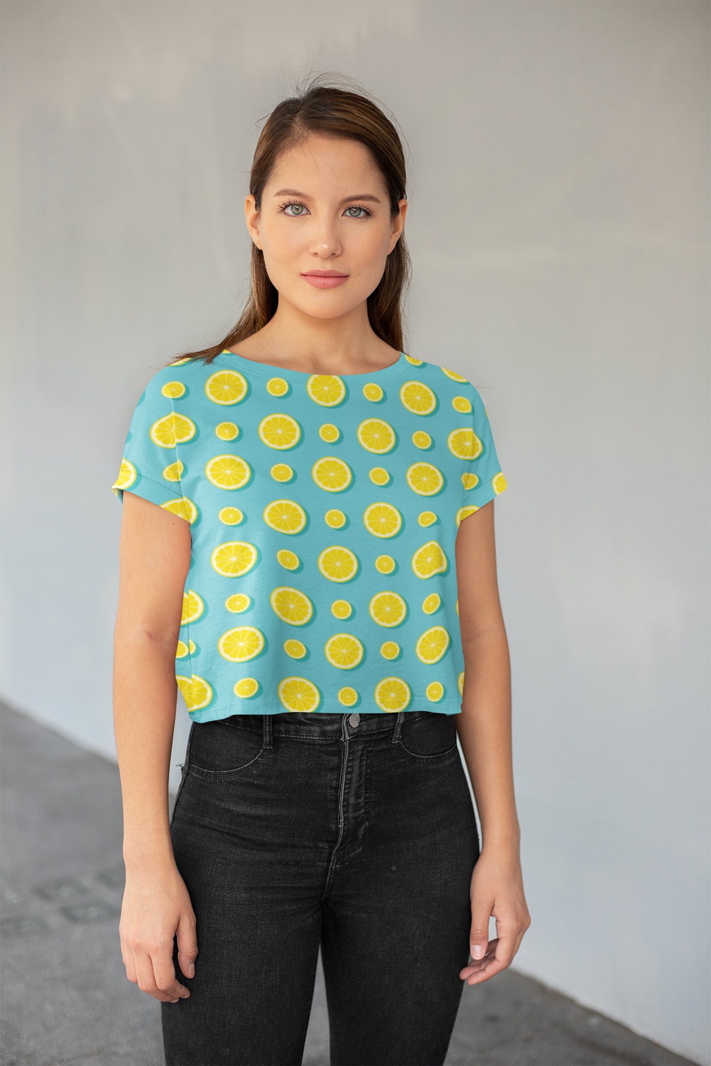 Lemon Slice Women's Crop Top