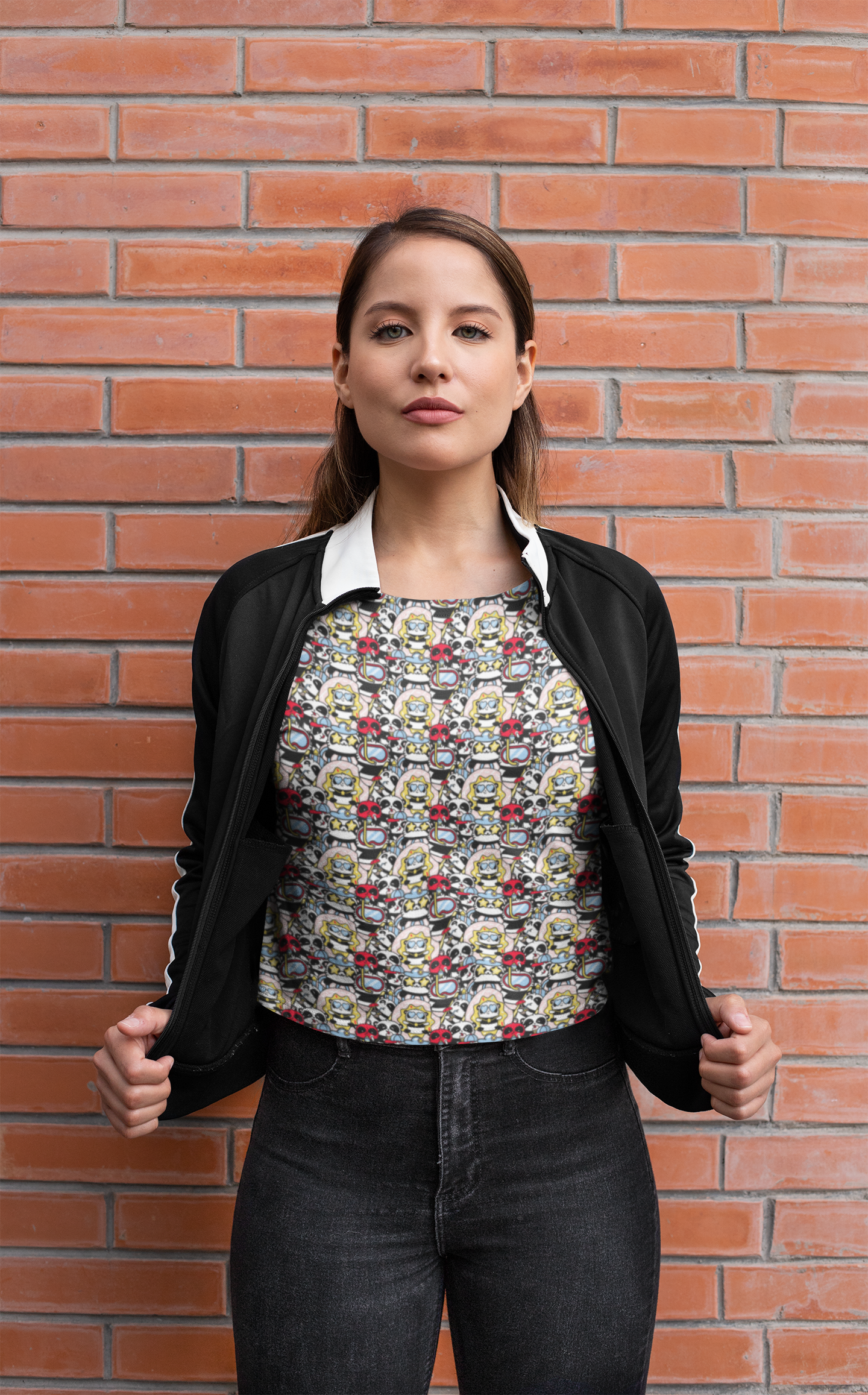Modern Panda Women's Crop Top