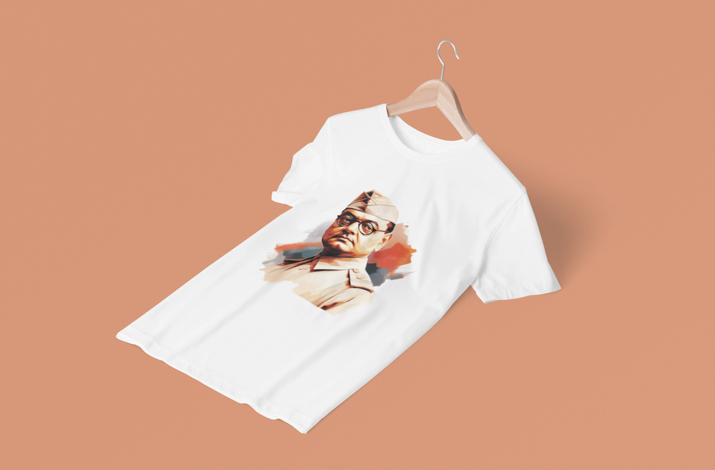 Subhash Chandra Bose Men's Classic Front Print T-Shirt